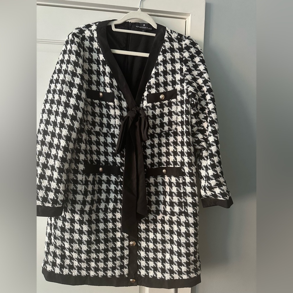 POMANDER PLACE- Coco Tweed Bow Dress